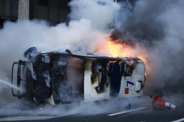 Brüksel'de Sarı Yelekler Protestosu