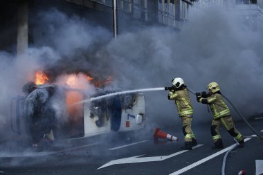 Brüksel'de Sarı Yelekler Protestosu