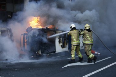 Brüksel'de Sarı Yelekler Protestosu