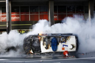 Brüksel'de Sarı Yelekler Protestosu