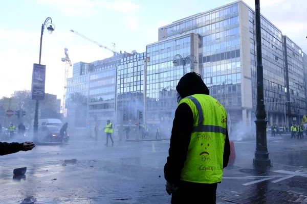 Brüksel'de Sarı Yelekler Protestosu
