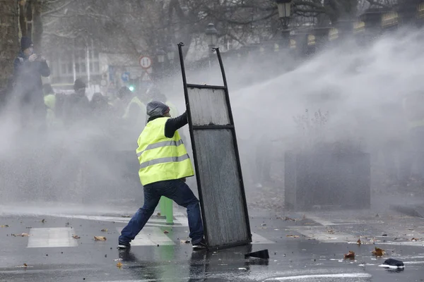 ブリュッセルで黄色いベスト抗議 — ストック写真