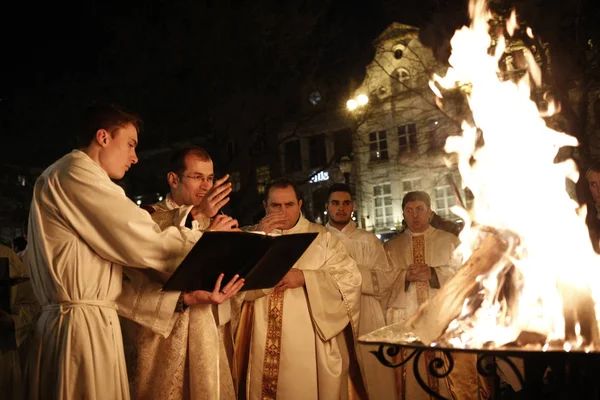 Messe de la veillée de Pâques, Bruxelles — Photo