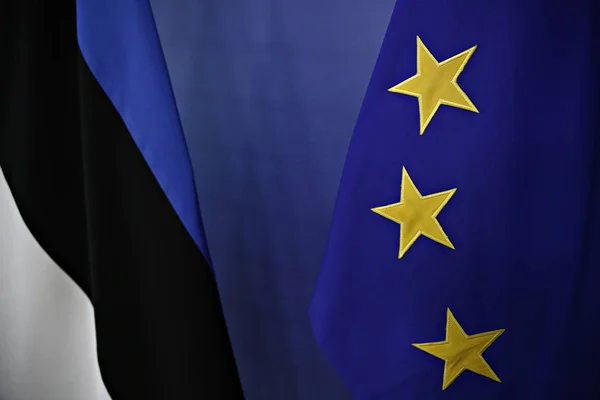 België-EU-Estland-diplomatie-politiek — Stockfoto