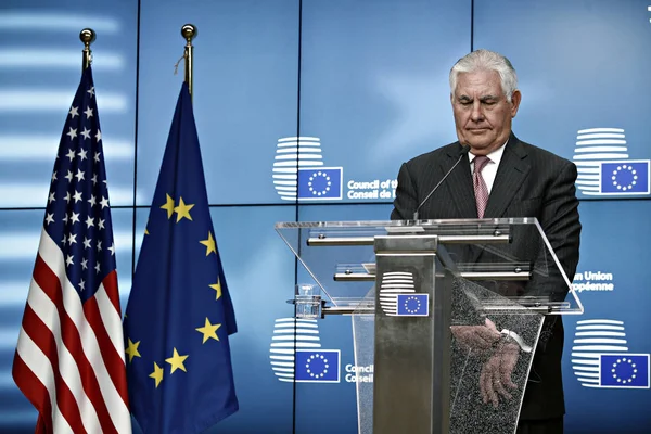 Belgia-USA-UE-dyplomacja — Zdjęcie stockowe