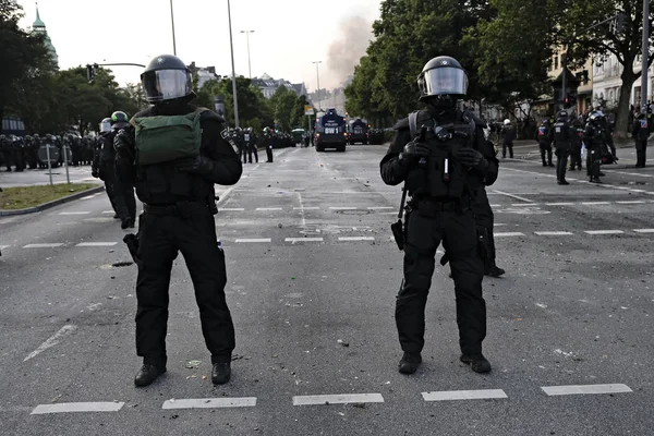 Tyskland-G20-toppmötet-demo-politik-protest — Stockfoto