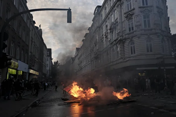 Německo-G20-summit-demo-politika-protest — Stock fotografie