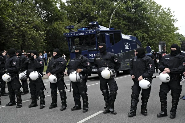 Německo-G20-summit-demo-politika-protest — Stock fotografie