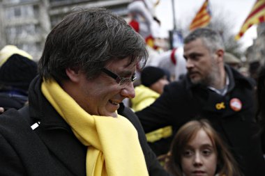 Belçika-Ispanya-Katalonya-siyaset-demo