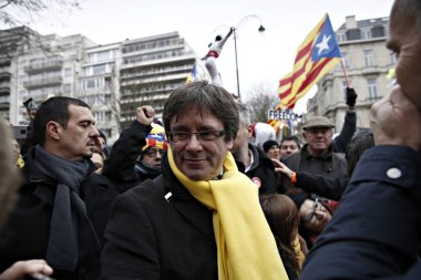 Belçika-Ispanya-Katalonya-siyaset-demo