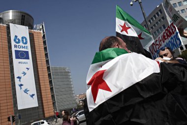 Belçika-AB-Suriye-çatışma-demo
