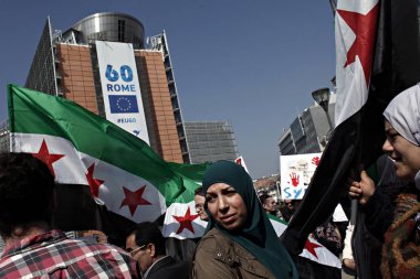 Belçika-AB-Suriye-çatışma-demo