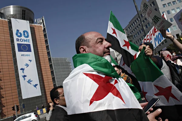 Belçika-AB-Suriye-çatışma-demo