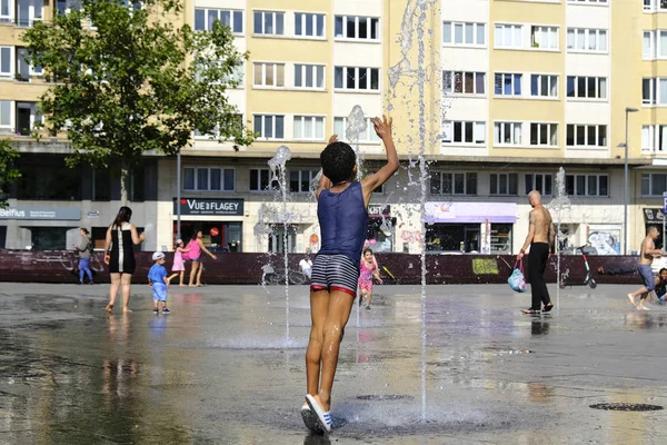 Hittegolf in Brussel, België — Stockfoto