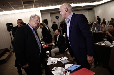 Atina demokratik koalisyonu Merkez Koordinasyon Konseyi toplantısı, Yunanistan 9 Ekim 2017. 