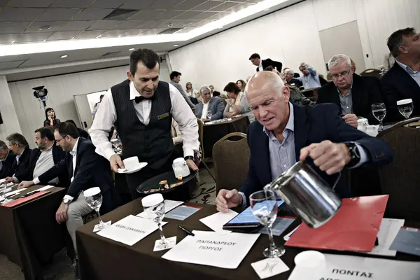 Заседание Центрального Координационного Совета Демократической Коалиции Афинах Греция Октября 2017 — стоковое фото