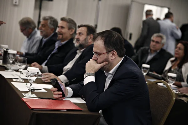Reunión Del Consejo Central Coordinación Coalición Democrática Atenas Grecia Octubre —  Fotos de Stock