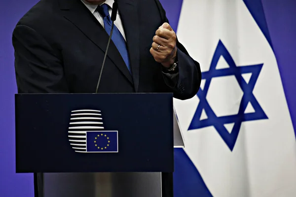 BELGIUM - EU - ISRAEL - DIPLOMACY — Stock Photo, Image