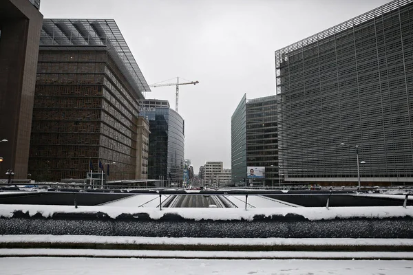 Belgia-Pogoda-śnieg — Zdjęcie stockowe