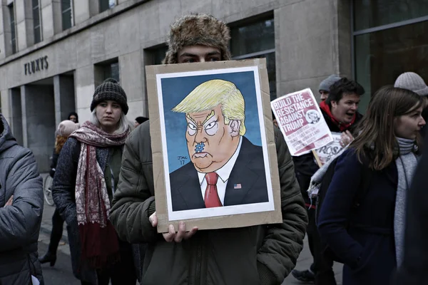 Βέλγιο-ΗΠΑ-ατού-πολιτική-διαμαρτυρία — Φωτογραφία Αρχείου