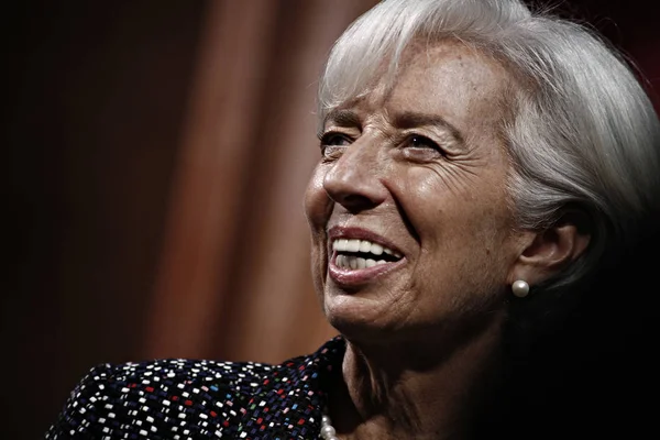 Belçika-AB-Ekonomi-IMF-Lagarde — Stok fotoğraf