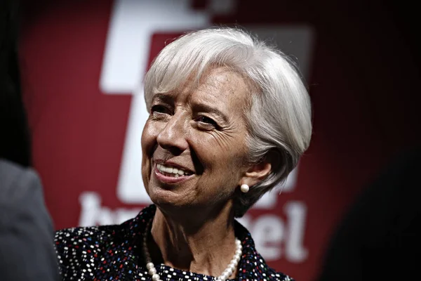 Belçika-AB-Ekonomi-IMF-Lagarde — Stok fotoğraf