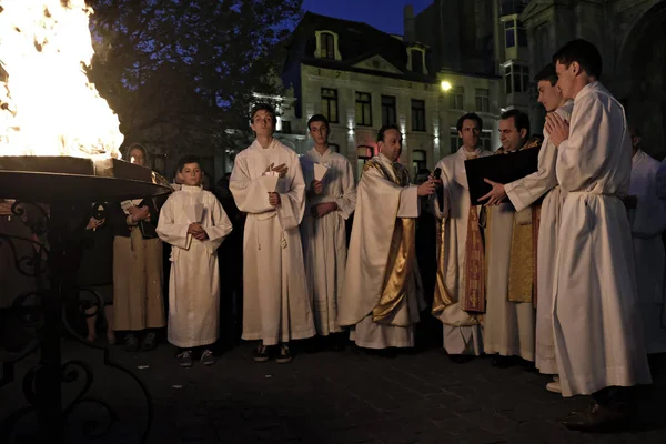 Belgien-påsk-religion — Stockfoto