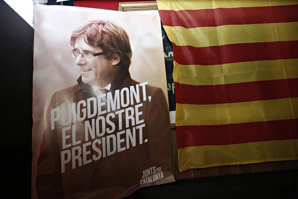 Belgie-Španělsko-Katalánsko-politika-hlasování — Stock fotografie