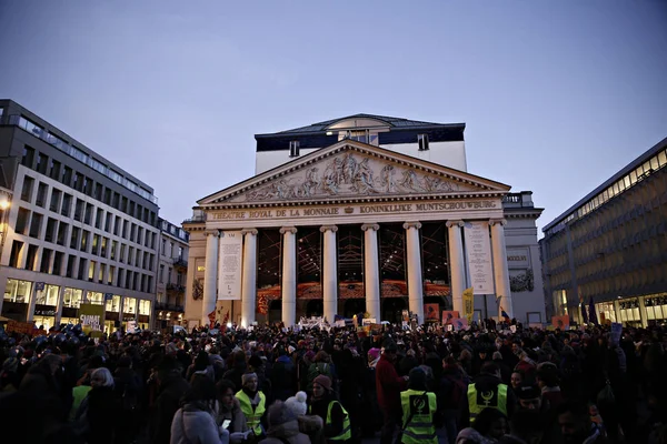 BÉLGICA - POLÍTICAS - TRUMP - INAUGURAÇÃO - PROTESTE — Fotografia de Stock