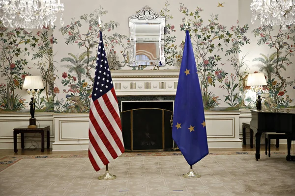 БЕЛЬГИУМ - США - ЕС - ДИПЛОМАЦИЯ - НАТО — стоковое фото