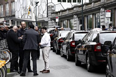 Belçika-protesto-taksi-ulaşım