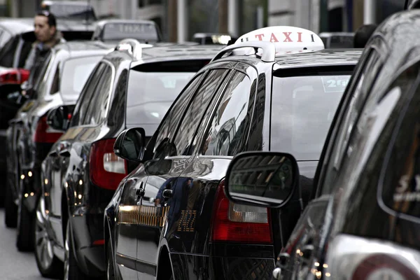 BÉLGICA - PROTESTE - TAXI - UBER - TRANSPORTE — Fotografia de Stock