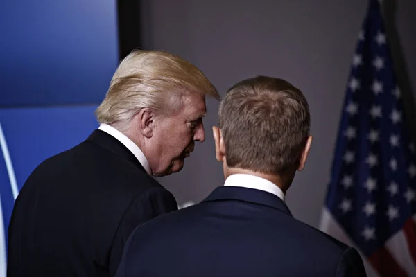 Бельгія-США-ЄС-дипломатія-Трамп — стокове фото