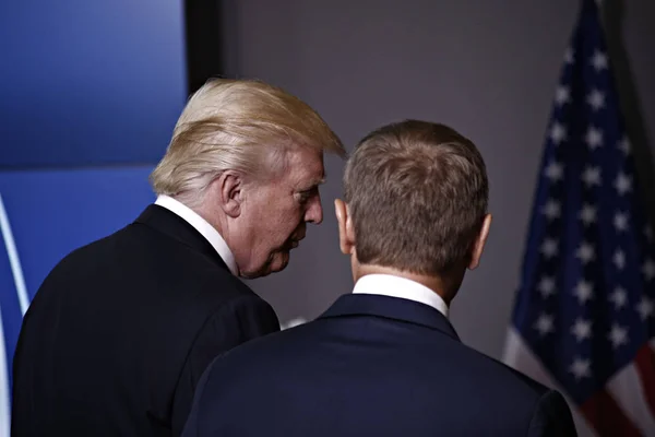 Belgium- us - eu - diplomatie - trumpf — Stockfoto