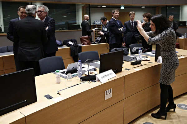 Βέλγιο - Eu - Eurogroup — Φωτογραφία Αρχείου