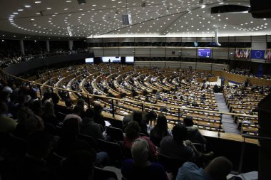 Brüksel 'de Avrupa Parlamentosu 'nun genel kurulu, Brüksel 'de Belçika, 26 Nisan 2017, Belçika