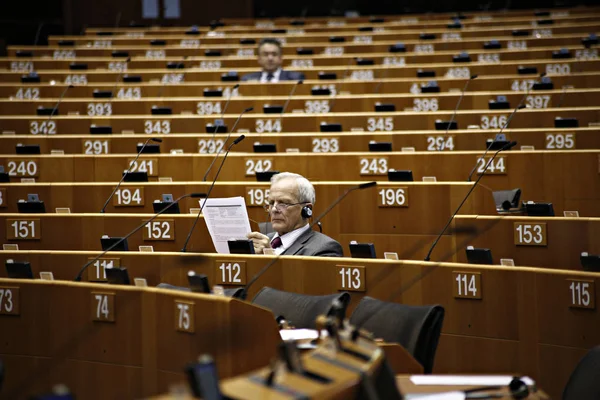 Sala Plenaria Del Parlamento Europeo Bruselas Bélgica Bruselas Bélgica Abril — Foto de Stock