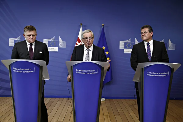 Belgien-EU-Slovakien-diplomati — Stockfoto