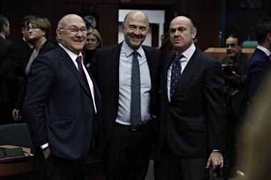 Eurogroup Maliye Bakanları Toplantısı Brüksel 'de, Belçika 'da 5 Aralık 2016
