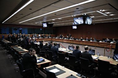 Eurogroup Maliye Bakanları Toplantısı Brüksel 'de, Belçika 'da 5 Aralık 2016