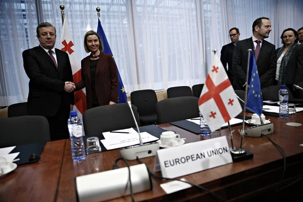 Belgien-EU-Georgien-diplomati — Stockfoto