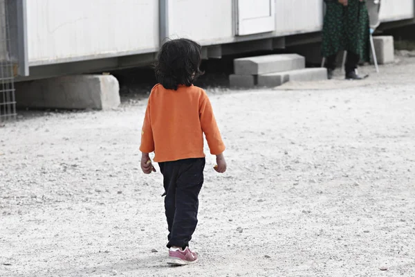 Rifugiati Nel Campo Profughi Eleonas Atene Grecia Aprile 2016 — Foto Stock