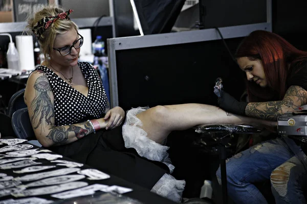 Belgie-tetování-festival — Stock fotografie