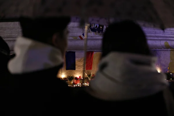 法国-袭击-周年纪念仪式 — 图库照片
