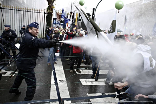 Belgia-wojsko-demo — Zdjęcie stockowe