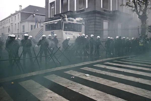 Belgien-militär-demo — Stockfoto