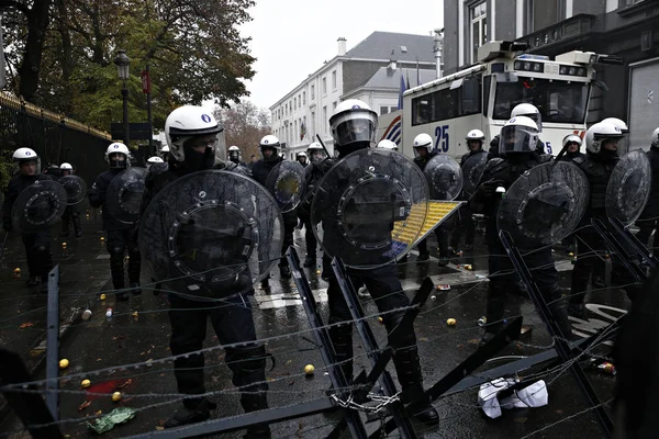 Belgien-militär-demo — Stockfoto