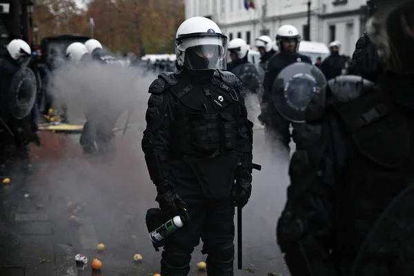 Belgium-katonai-demo — Stock Fotó