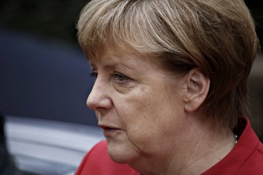 Almanya Başbakanı Angela Merkel, 20 Ekim 2016'da Belçika'nın başkenti Brüksel'de bir basın toplantısı düzenledi. AB Liderleri, Suriye'deki rolü de dahil olmak üzere göç, ticaret ve Rusya'yı tartışmak üzere iki günlük bir zirve için bir araya geldi. 