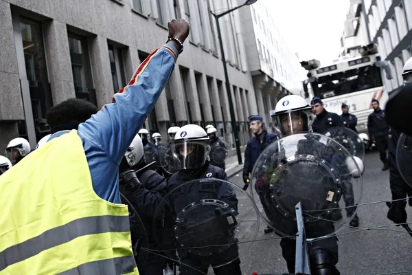 Belgium-Kongói-Prostest — Stock Fotó